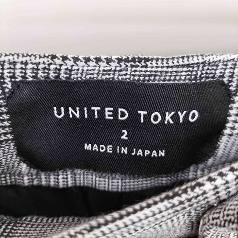 ユナイテッドトウキョウ UNITED TOKYO インタック グレンチェック ワイド スラックス レディース JPN:2