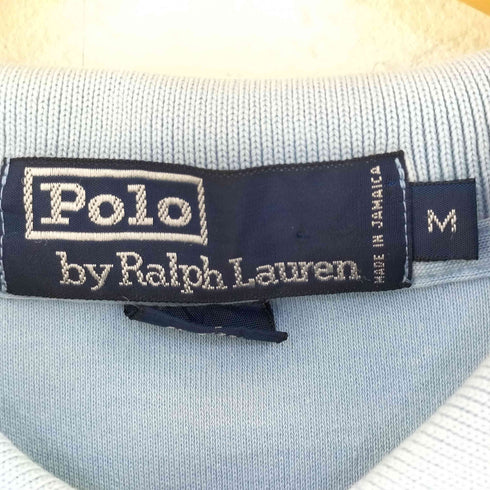 ポロバイラルフローレン Polo by RALPH LAUREN 90s ロゴ刺繍 ポロシャツ メンズ M