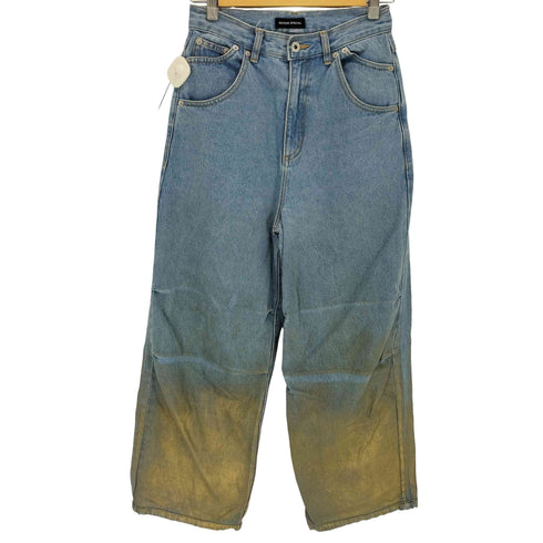 メゾンスペシャル MAISON SPECIAL Glitter Foil Handouted Denim キラキラ箔プリントデニム レディース JPN:38