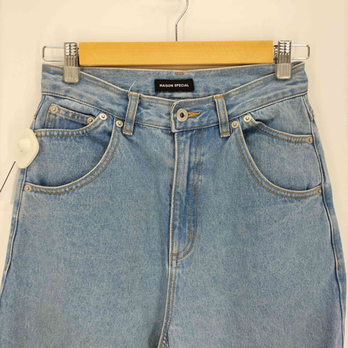メゾンスペシャル MAISON SPECIAL Glitter Foil Handouted Denim キラキラ箔プリントデニム レディース JPN:38