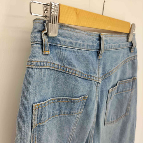 メゾンスペシャル MAISON SPECIAL Glitter Foil Handouted Denim キラキラ箔プリントデニム レディース JPN:38