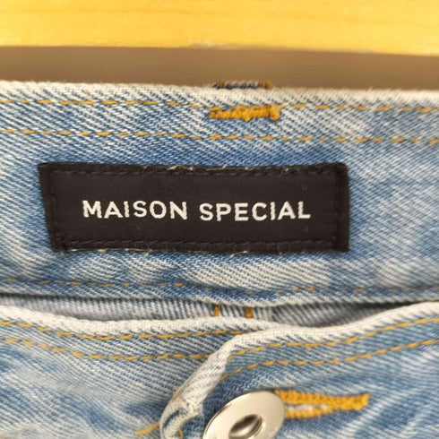 メゾンスペシャル MAISON SPECIAL Glitter Foil Handouted Denim キラキラ箔プリントデニム レディース JPN:38