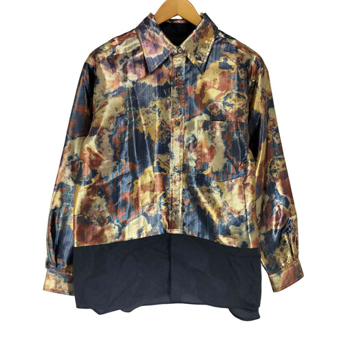 トーガプルラ TOGA PULLA Metallic print shirt レディース 38
