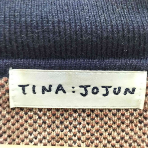 TINA:JOJUN マルチカラー クロップド ニットセーター レディース import:M