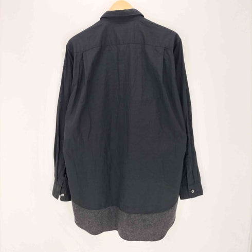コムデギャルソンオムプリュス COMME des GARCONS HOMME PLUS 15SS 裾ウールドッキングシャツ メンズ M