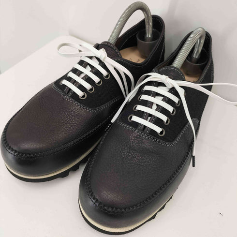TOCHIGI LEATHER 1980s WOOL TWEED MCKAY VIBRAM シャークソール レザーシューズ メンズ 27