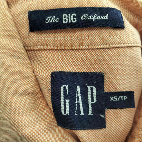 ギャップ Gap The BIG Oxford ザ ビッグ オックスフォード ボタンダウン シャツ メンズ import:XS