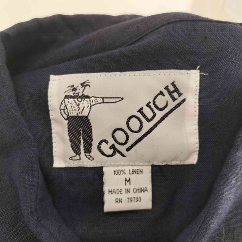 グーチ GOOUCH リネン 刺繍 L/S シャツ メンズ M