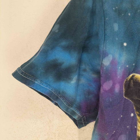 ザマウンテン the mountain 猫 宇宙 プリント S/S Tシャツ メンズ M