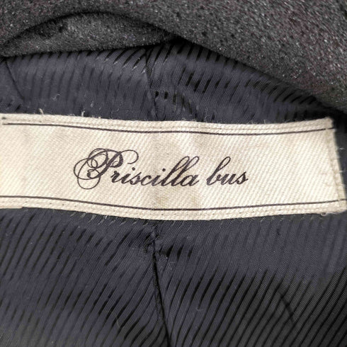 Priscilla bus バックルデザイン マルチポケット レザージャケット レディース JPN:2