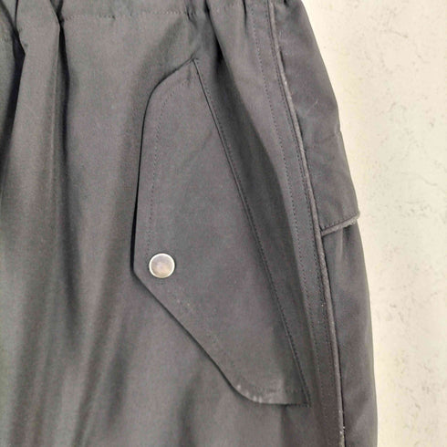 アダムエロペ Adam et Rope NIKKE 撥水タフタ ドローストリング ワイド トラック パンツ メンズ L