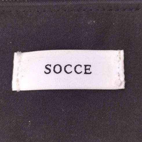 SOCCE 合成皮革リングバックルハーフムーンビッグショルダーバッグ メンズ FREE