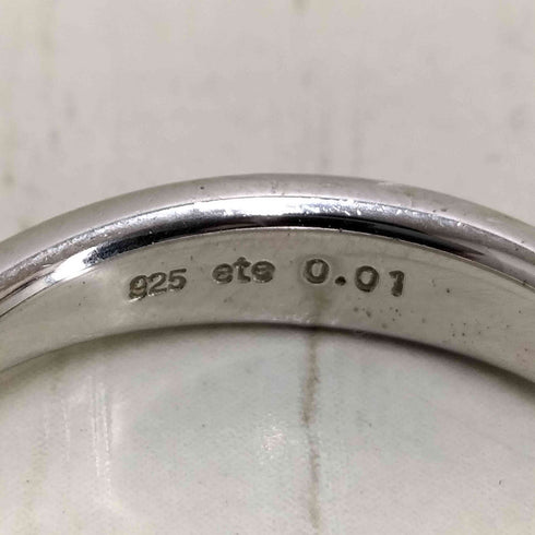 エテ ete ダイヤモンド クロス リング 925 SILVER レディース 16号