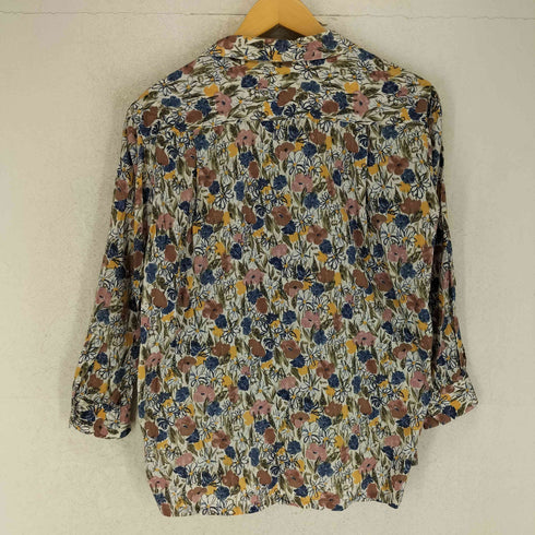 バーバリーズ BURBERRYS ボタニカル柄 L/S 開襟シャツ レディース