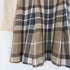 バーバリーブルーレーベル BURBERRY BLUE LABEL ロゴ刺繍 ノバチェックスカートドッキング タートルネック ニット チュニック ワンピース レディース 36