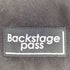 BACKSTAGE PASS グラフィックプリント ハーフジップ パーカー レディース