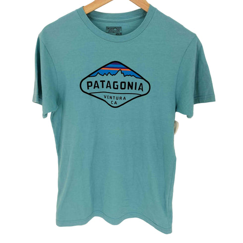 パタゴニア patagonia 17年製 slim fit メンズ・フィッツロイ・クレスト・コットン/ポリ・Tシャツ メンズ import:S