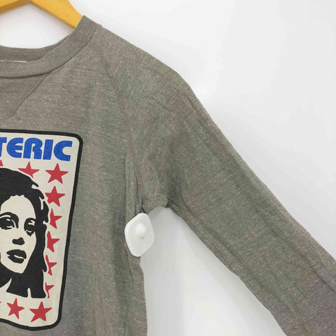 ヒステリックグラマー HYSTERIC GLAMOUR 00s ヒスガール プリント ラグラン クルーネック 七分袖 カットソー レディース FREE