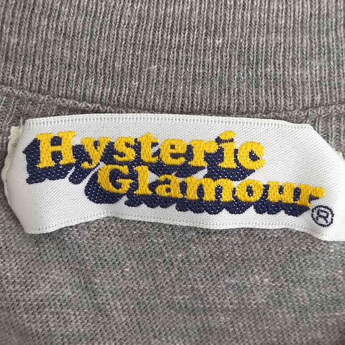 ヒステリックグラマー HYSTERIC GLAMOUR 00s ヒスガール プリント ラグラン クルーネック 七分袖 カットソー レディース FREE