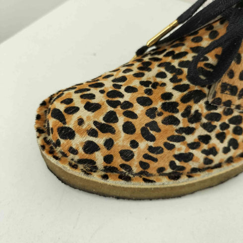 クラークスオリジナルズ Clarks ORIGINALS レオパード ハラコ デザートブーツ レディース JPN:23.5