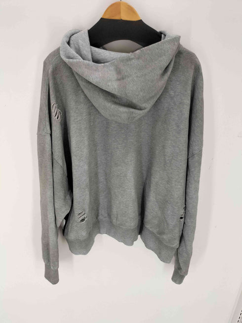 LOSTSHDWS 26SS DISTRESSED SCRIPT ZIP-UP HOODIE メンズ L
