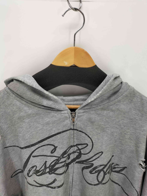 LOSTSHDWS 26SS DISTRESSED SCRIPT ZIP-UP HOODIE メンズ L