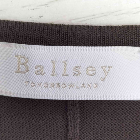ボールジー BALLSEY マテリアルコンビ ラッフルスリーブワンピース レディース JPN:36