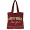 アバクロンニューヨーク Abercrombie NEW YORK 刺繍ロゴ キャンバス トート レディース