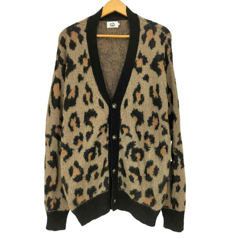 エフティダブリュー フォーザウィーケンド FTW / FOR THE WEEKEND MOHAIR CARDIGAN ウール混 アクリル レオパード カーディガン レディース JPN:L