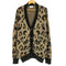 エフティダブリュー フォーザウィーケンド FTW / FOR THE WEEKEND MOHAIR CARDIGAN ウール混 アクリル レオパード カーディガン レディース JPN:L