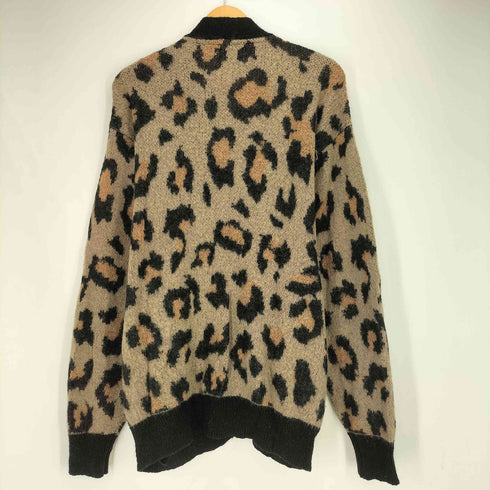 エフティダブリュー フォーザウィーケンド FTW / FOR THE WEEKEND MOHAIR CARDIGAN ウール混 アクリル レオパード カーディガン レディース JPN:L