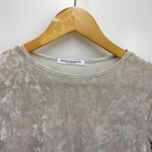 ビューティーアンドユースユナイテッドアローズ BEAUTY & YOUTH UNITED ARROWS ベロアロングスリーブTシャツ レディース