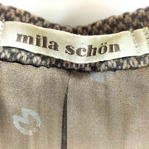 ミラショーン mila schon 2B ウール ツイード テーラード ジャケット メンズ 180