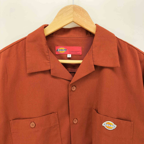 ディッキーズ Dickies オープンカラー 半袖 ワークシャツ メンズ import:L