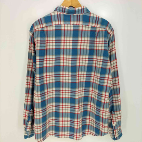 ジェイクルー J.CREW ダブルポケット マドラスチェック ライトネルシャツ メンズ import:L