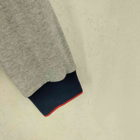 アディダス adidas ロゴワッペン スウェット切替 ハイネック ジップジャケット レディース M