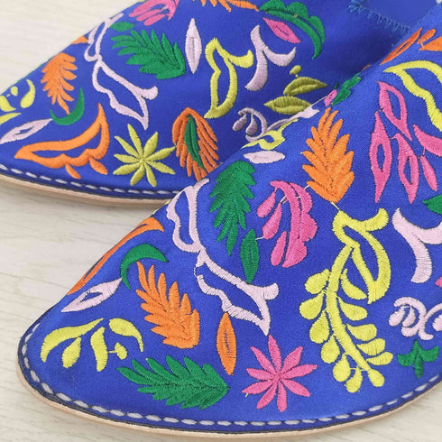 BABOUCHE KAKEN MAZOUZI SABRI 花刺繍 ミュール レディース 9