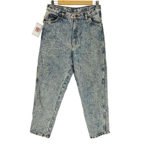 CONGO TRADER 80-90S USA製 IDEAL ZIP アイスウォッシュ ワイドテーパード デニム パンツ レディース 18