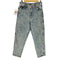 CONGO TRADER 80-90S USA製 IDEAL ZIP アイスウォッシュ ワイドテーパード デニム パンツ レディース 18