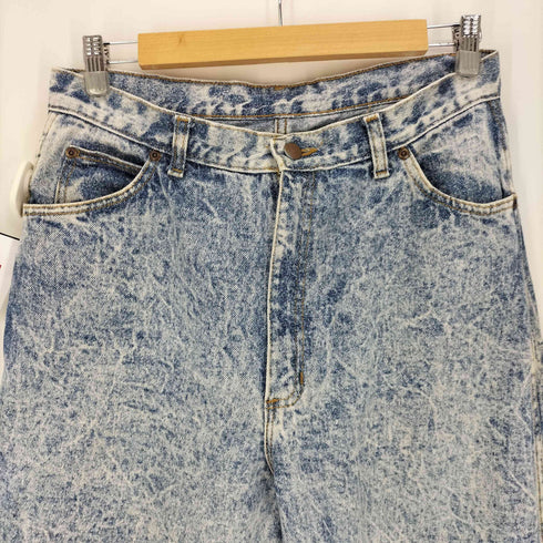 CONGO TRADER 80-90S USA製 IDEAL ZIP アイスウォッシュ ワイドテーパード デニム パンツ レディース 18