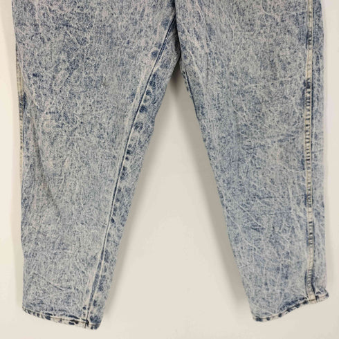 CONGO TRADER 80-90S USA製 IDEAL ZIP アイスウォッシュ ワイドテーパード デニム パンツ レディース 18