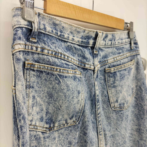 CONGO TRADER 80-90S USA製 IDEAL ZIP アイスウォッシュ ワイドテーパード デニム パンツ レディース 18