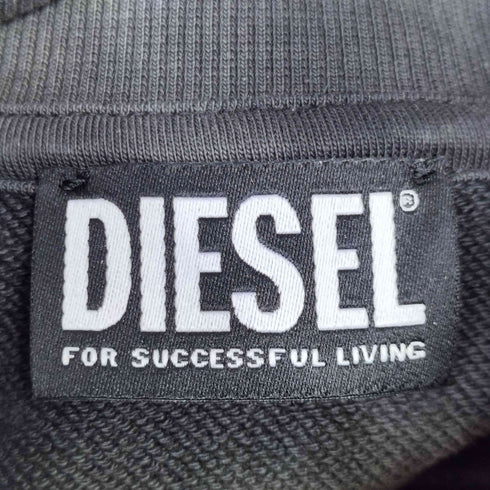 ディーゼル DIESEL USED加工 ジップアップ スウェット メンズ import:L