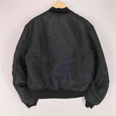アルファインダストリーズ ALPHA INDUSTRIES USA製 MA-1 KNOXVILLE TNアメリカ空軍 JACKET IDEALジップ フライトジャケット メンズ L