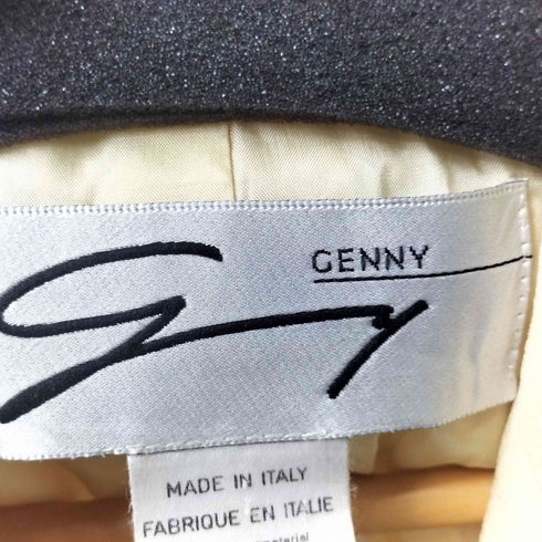 GENNY イタリア製 ゼブラボタン ダブルブレストジャケット レディース 40