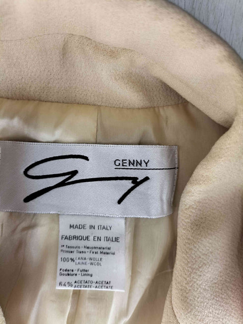 GENNY イタリア製 ゼブラボタン ダブルブレストジャケット レディース 40