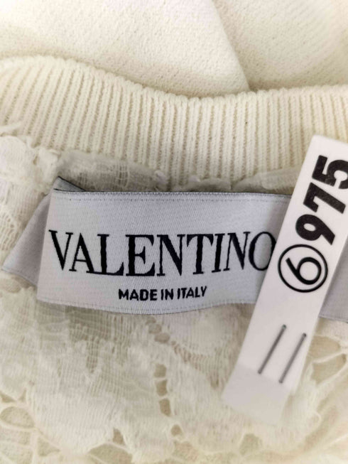 ヴァレンティノ Valentino レース切替 ニットポンチョ レディース XS