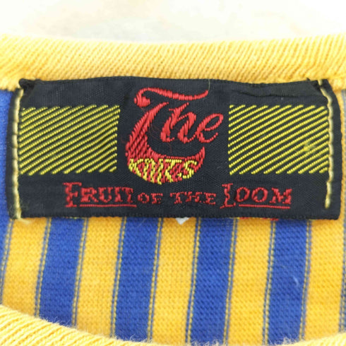 フルーツオブザルーム FRUIT OF THE LOOM 70s KNITS ストライプTシャツ メンズ M
