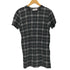 クリスチャンダダ CHRISTIAN DADA モノトーンチェック S/S ワンピース レディース 46