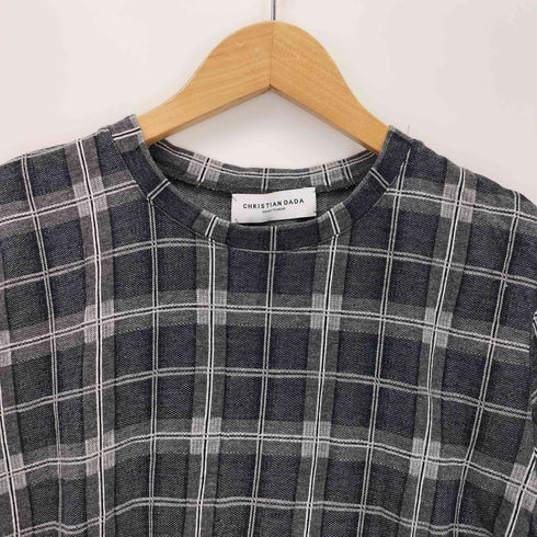 クリスチャンダダ CHRISTIAN DADA モノトーンチェック S/S ワンピース レディース 46
